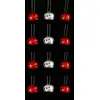 Image de Lot de 12 grelots brillants - Rouge et argent