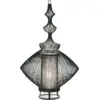 Image de Lampe en métal noir 21x57cm Opium - Forestier