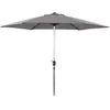 Image de Parasol jardin droit Alu [ ]Sol[ ] - Rond - Ø 3m - Gris