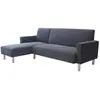 Image de Canapé d'angle tissu réversible [ ]Rio[ ] - 4 places - Gris