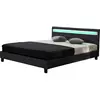 Image de Lit LED [ ]Maria[ ] - 140 x 190 cm - Noir