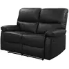 Image de Canapé relax [ ]Lincoln[ ] - 147 x 89 x 103 cm - 2 places - Noir
