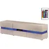 Image de Meuble TV LED "Vida' - 177 x 39 x 45 cm - Blanc laqué