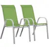 Image de Fauteuil jardin Textilène Cordoba - Phoenix - Vert - Lot de 2