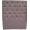Image de Tête de lit capitonnée [ ]Déco[ ] - 99 cm - Taupe - En tissu