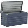 Image de Coffre de jardin métal [ ]Store[ ] - 680 L - 165 x 69 x 60 cm - Gris