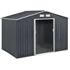 Image de Abri de jardin métal [ ]Vegas[ ] - 5,29 m2 (4,83 m2 au sol) - Gris