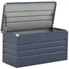 Image de Coffre de jardin métal [ ]Store[ ] - 480 L - 132 x 61 x 60 cm - Gris