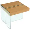 Image de Table basse - 60 x 60 x 50 cm - Finition chêne