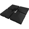 Image de 4 Dalles à lester pour gros parasol déporté - 4 x 3 - 104 KG - Noir
