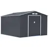 Image de Abri de jardin métal [ ]Vegas[ ] - 13 m² - Gris