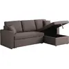 Image de Canapé d'angle convertible/ réversible avec coffre [ ]Alain[ ] - 3 places - Taupe