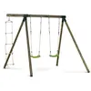 Image de Portique bois Timo - Avec 2 balançoires et 1 échelle de corde.