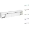 Image de Meuble TV LED laqué - 187.5 x 34 x 38 cm - Blanc