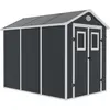 Image de Abri de jardin résine Texas - 5.23 m² - kit d'ancrage inclus - Anthracite