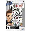 Image de Buki france Kit 75 tatouages rock - Noir