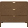 Image de Commode à tiroirs en chêne teinté 100 x 40 x 90 cm Marius - Hartô