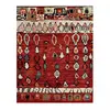 Image de Tapis berbère 120x170 tissé motifs tribaux LYN8 MOROCO rouge