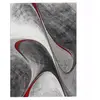 Image de tapis salon 160x230 tissé rouge et gris rectangle motif géométrique LYN8 MADILA