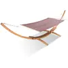 Image de Hamac avec auvent sur support 3,15 m en bois chocolat LAGOA