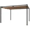 Image de Pergola autoportante 3 x 4m avec toile en polyester taupe TUSA