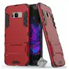 Image de Coque rigide anti choc pour Samsung G955F Galaxy S8 Plus + verre trempe - ROUGE