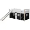 Image de HOMESTYLE4U Lit simple superposé 90 x 200 - Blanc