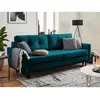 Image de Lisa design canapé droit Nils 3 places - Bleu canard