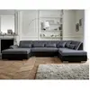 Image de Lisa design Vermont canapé panoramique - Noir