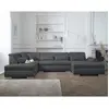 Image de Lisa design Canapé panoramique Vermont - Gris foncé