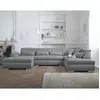 Image de Lisa design canapé panoramique d'angle droit - Gris clair