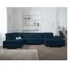 Image de Lisa design Vermont canapé panoramique - Bleu canard