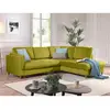Image de Brooke - canapé d'angle droit - convertible - 5 places - en velours