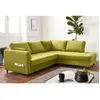 Image de Anna - canapé d'angle droit - 5 places - convertible - en velours