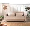 Image de Owen - canapé lit 3 places convertible express couchage quotidien 140 cm matelas 12 cm en