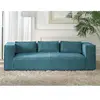 Image de Lisa design canapé droit 3 places - Bleu canard