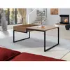 Image de Bestmobilier Tim table basse industrielle - Marron