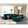 Image de Lisa design canapé panoramique Vermont - Bleu canard