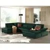 Image de Lisa design Vermont canapé panoramique - Vert