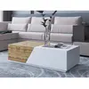 Image de Bestmobilier Table basse industrielle - Marron