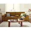 Image de Bestmobilier Canapé droit 3 places convertible - Jaune
