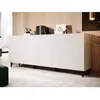Image de Bestmobilier Buffet bas Sanna 4 portes - Noir