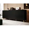 Image de Bestmobilier Buffet Sanna 4 portes - Noir