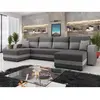 Image de Bestmobilier Canapé panoramique Harvey convertible - Gris