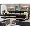 Image de Bestmobilier Harvey canapé panoramique - Noir