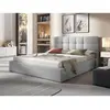 Image de Mael - lit coffre queen size - 160x200 - en tissu - sommier inclus