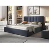 Image de Mael - lit coffre - 160x200 - en tissu - sommier inclus