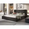 Image de Mael - lit coffre - 180x200 - en tissu - sommier inclus