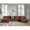 Image de Lisa design canapé panoramique 7 places - Terracotta
