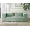 Image de Lisa design Canapé droit 2 places - Bleu
